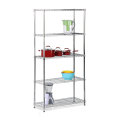 5 Tiers Home Steel Chrome Wire Rack NSF Approval 14 Years Factory (LD12045180A5C)